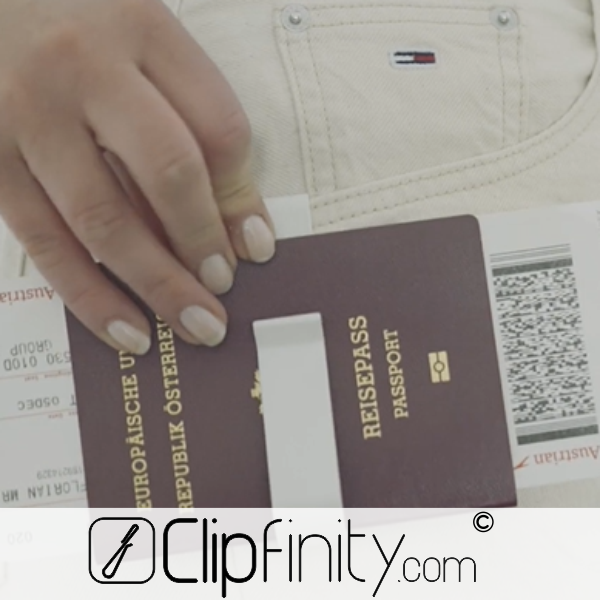 reisepasse halterung flugtickets tasche clipfinity