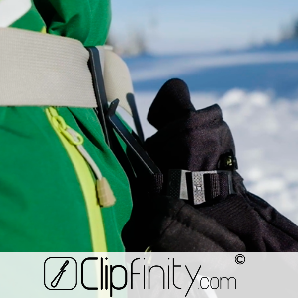 handschuh halterung alm ski fahren snowboarden gadget clip